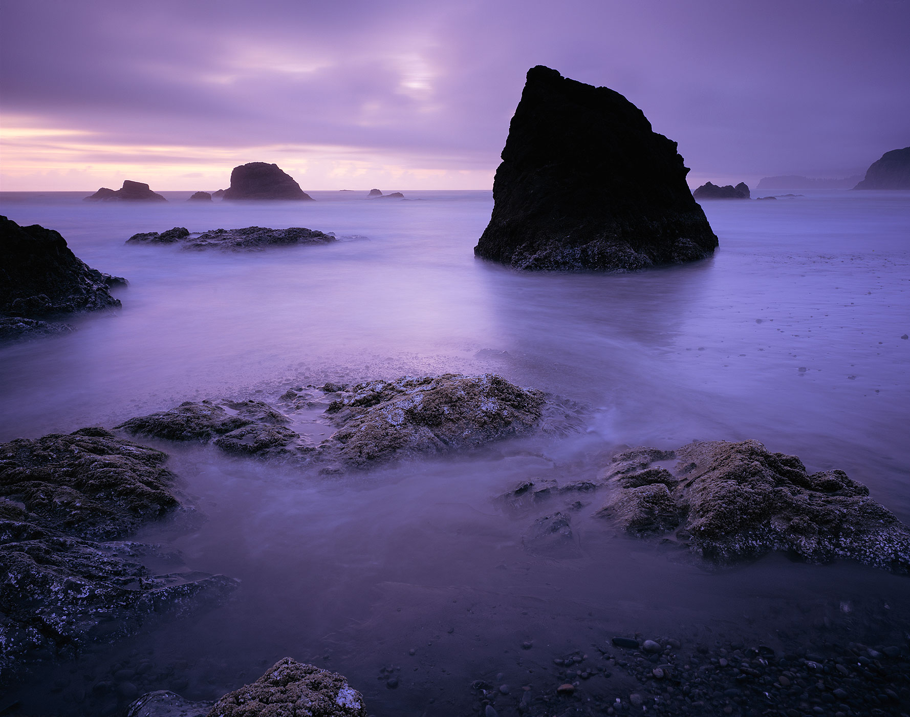 1018 Sea Stacks at Twilight, Olympic National Park, Washington