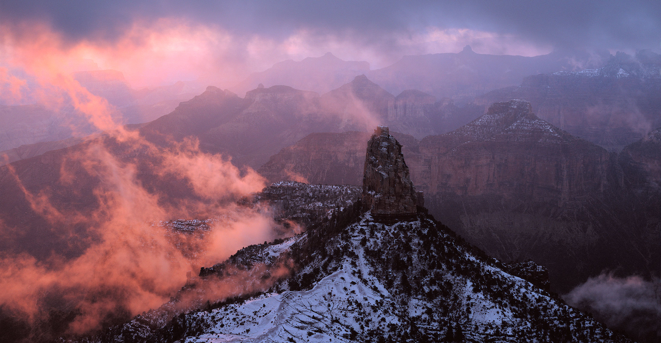 1022 Canyon Snowstorm at Dawn, Grand Canyon National Park, Arizona